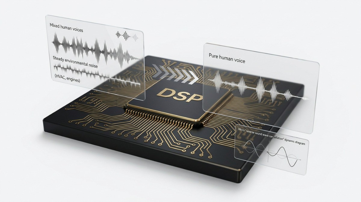 Wireless tour guide DSP digital noise reduction chip steady transient noise processing Wireless tour guide DSP digital noise reduction chip steady transient noise processing